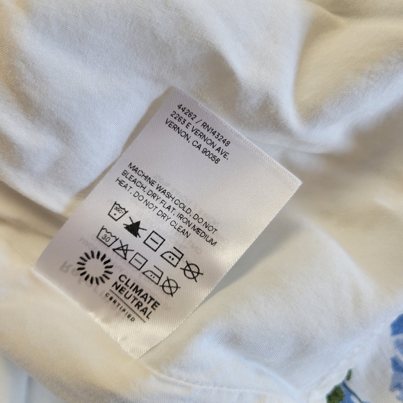 Reformation Tagliatelle Midi Dress Women's 10 Linen Smocked Floral White - Picture 11 of 15